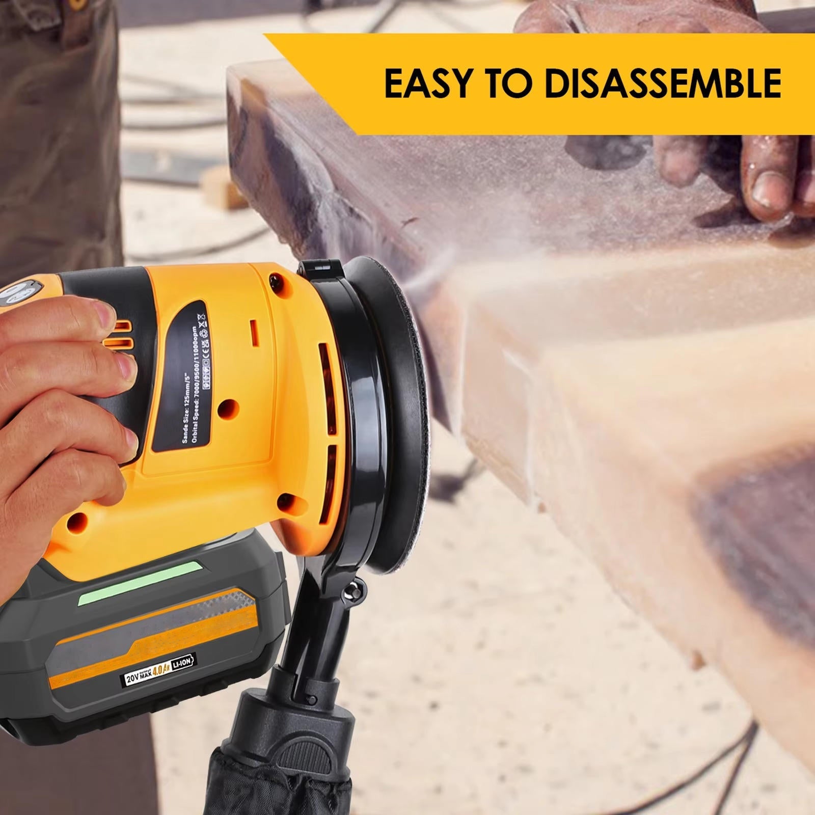 Brushless Orbital Electric Sander 1