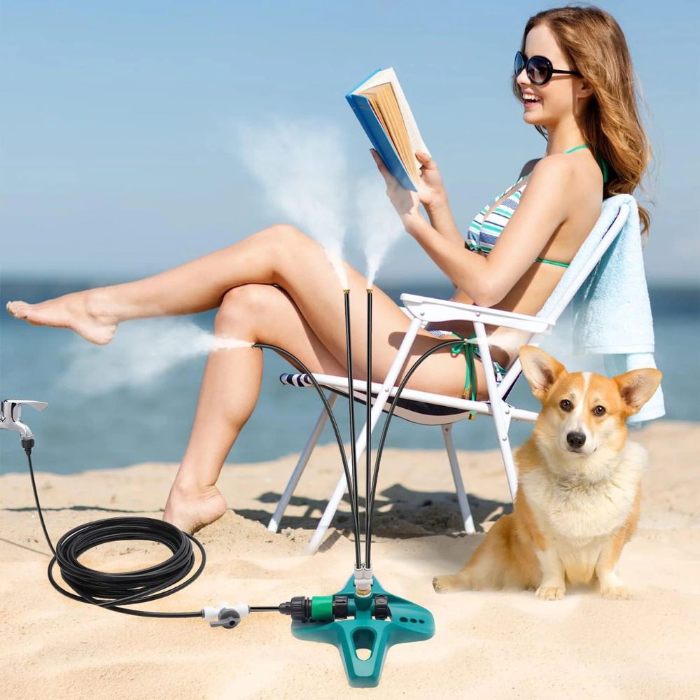 Freestanding Outdoor Home Patio Cooling Misting System 2
