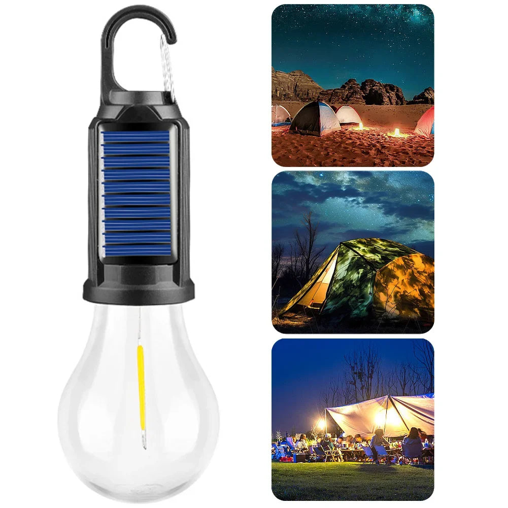 Solar Rechargeable Hooked Camping Light 0