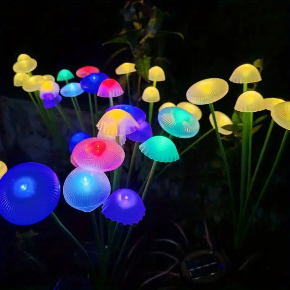 Solar Swaying Mushroom Garden Decor Lights 1