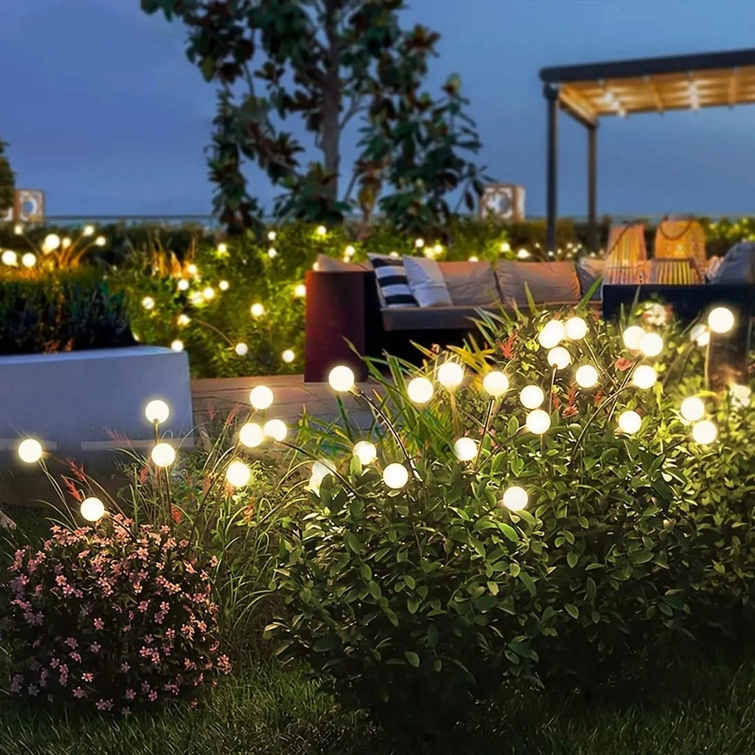 Solar firefly garden lights 0