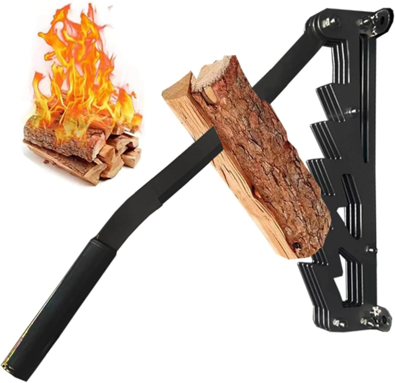 Wall Mounted Firewood Kindling Splitter 0